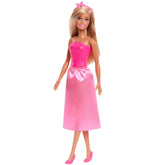 Barbie Royal Fashion Blonde Hair Pink Butterfly-Themed Monochromatic Look Doll with Removable Skirt & Accessories For Kids Ages 3 Years & UP