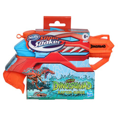Nerf Super Soaker DinoSquad Raptor-Surge Water Blaster, Trigger-Fire Soakage Pichkari for Outdoor Water Games, Branded Toy Pichkari for Holi Festival, 6+