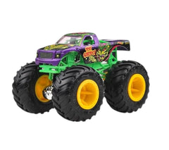 Hot Wheels Monster Trucks 1:64 Scale Demolition Doubles 2 Pack Collection, Bionic Bruiser Vs Test Subject