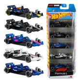 Hot Wheels 5 Car Gift Pack - 2025 Formula 1 Pack Of 5 1:64 Vehichles For Kids & Collectors
