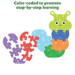 Skillmatics The Clever Caterpillar 26 Double-Sided Puzzle for Kids Ages 3-7 Years