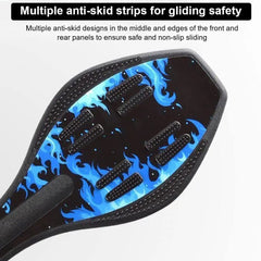 REZNOR Plastic Vitality Skateboard Kickboard Wave Skate Board Short Board With Illumined Wheels Rough For Kids