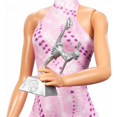 Barbie Careers Skate Brunette Doll with Pink Skate Outfit & Accessories for Kids Ages 3+