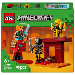 LEGO Minecraft The Nether Lava Battle Gamer Building Kit For Ages 6+