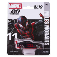Marvel Go 1:64 Diecast Miles Morales Battle SUV Toy Car for Collection for Ages 3 years and up