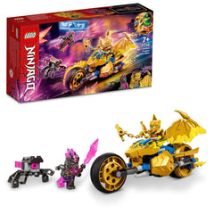 LEGO Ninjago Jay’s Golden Dragon Motorbike Building Kit for Ages 7+