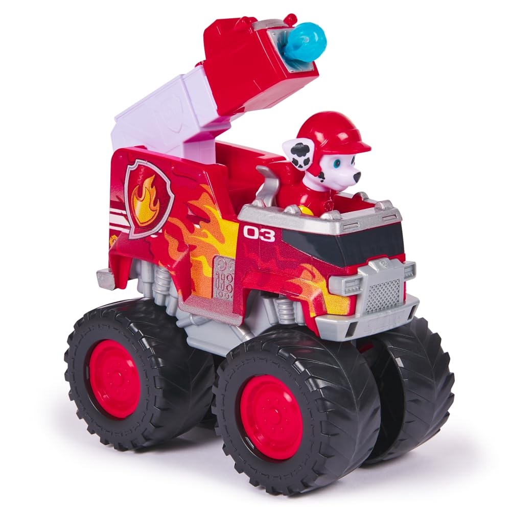 Paw Patrol Marshall Rescue Wheels - Collectable Action Car Figure For Kids 3 Years and Above