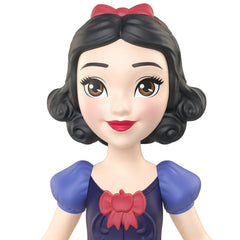 Disney Princess Snow White Posable Small Doll in Shiny Outfit with Removable Skirt, Inspired by Movie for Kids Ages 3+