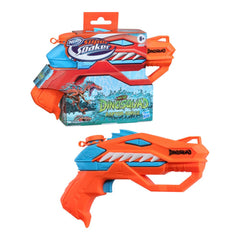 Nerf Super Soaker DinoSquad Raptor-Surge Water Blaster, Trigger-Fire Soakage Pichkari for Outdoor Water Games, Branded Toy Pichkari for Holi Festival, 6+