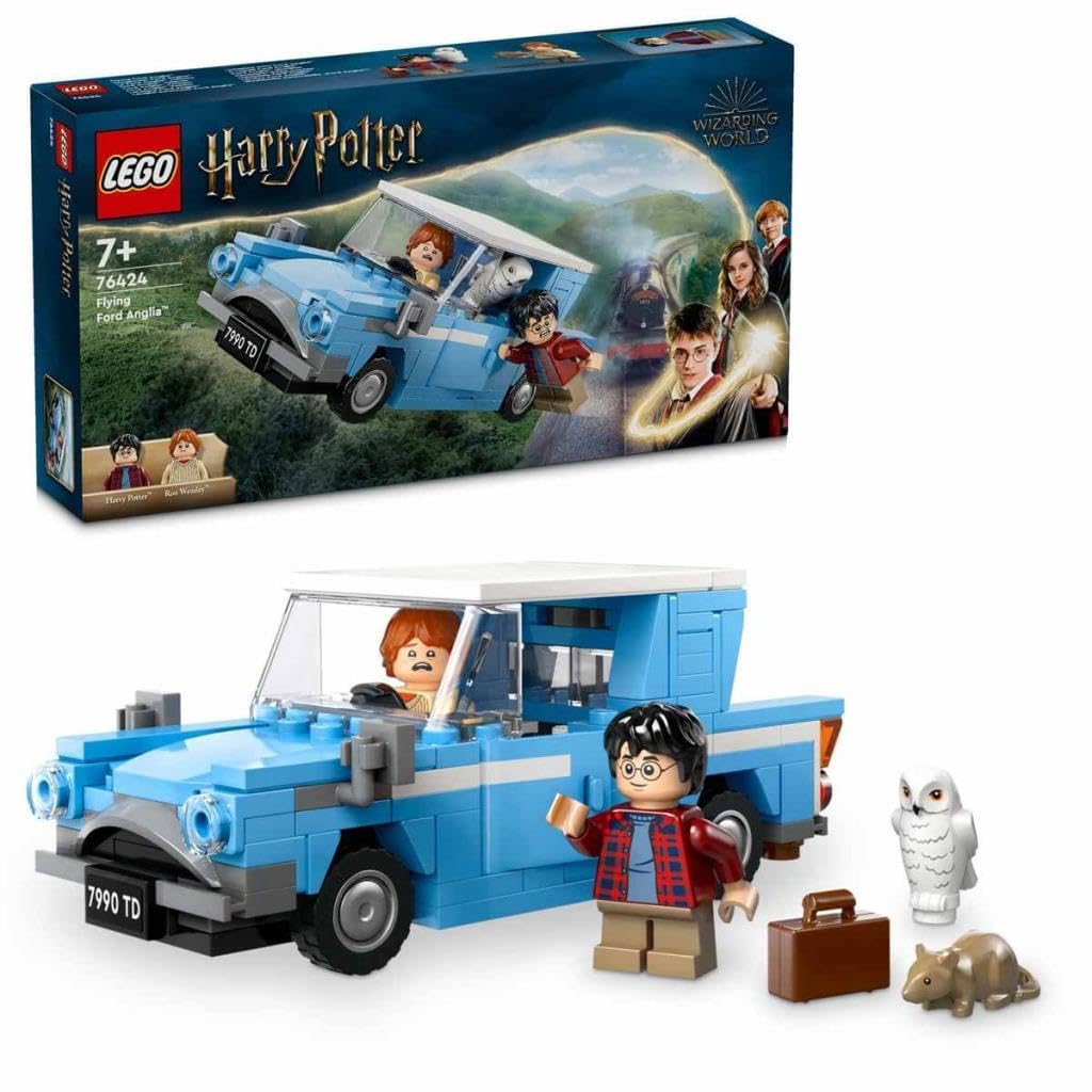 LEGO Harry Potter Flying Ford Anglia Car Toy Building Kit for Ages 7+