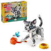 LEGO Creator 3in1 Playful Cat Playset Building Kit For Ages 8+