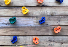 REZNOR Stone Textured Climbing Holds Rock Climbing DIY Kids Indoor and Outdoor Play Set, Pack of 18