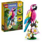LEGO Creator 3In1 Exotic Pink Parrot Building Kit for Ages 7+