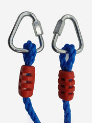 REZNOR Triangle Rings Swing Set with Locking Delta Quick Links for Indoor Jungle Gym Play Set, Blue