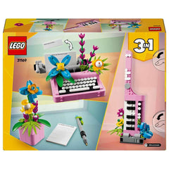 LEGO Creator 3in1 Typewriter with Flowers Building Kit For Ages 8+