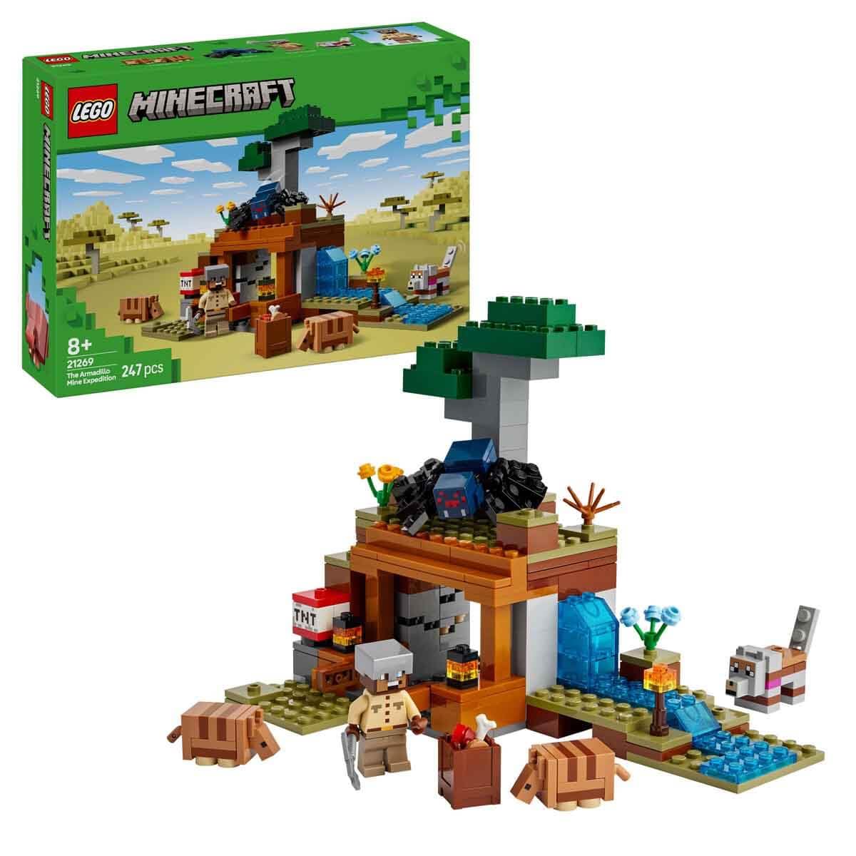 LEGO Minecraft The Armadillo Mine Expedition Building Kit For Ages 8+