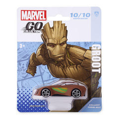 Marvel Go 1:64 Diecast Groot Rapid Racer Toy Car for Collection for Ages 3 years and up