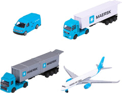 Majorette - Maersk Transport Vehicle With 3 Assortment For Kids & Collectors Styles & Design May Vary