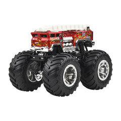 Hot Wheels Monster Trucks 1:64 Scale Demolition Doubles 2 Pack Collection, Tiger Shark Vs 5 Alarm