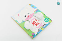 Booktopus Hug Me Hand Puppet Board Book - Little Bunny Interactive Bedtime Story with Soft Arms - Early Learning Books for Kids 4+