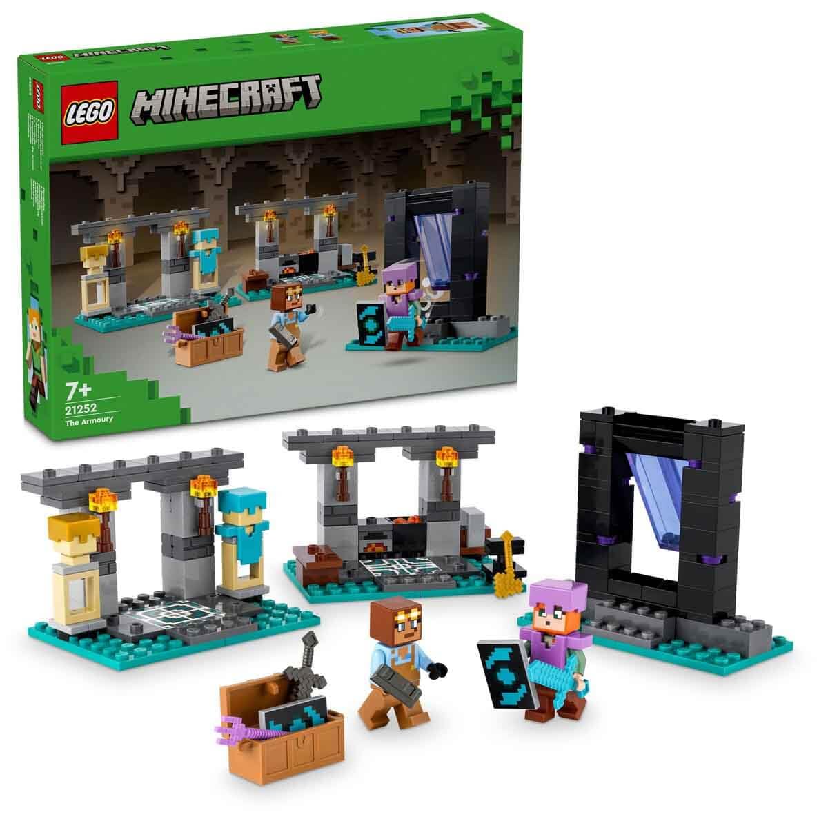 LEGO Minecraft The Armory Set Building Kit for Ages 7+