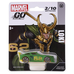 Marvel Go 1:64 Diecast Loki Battle SUV Toy Car For Collection For Ages 3 Years And Up