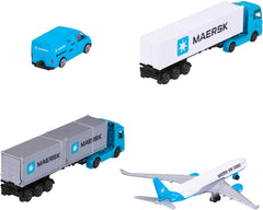 Majorette - Maersk Transport Vehicle With 3 Assortment For Kids & Collectors Styles & Design May Vary