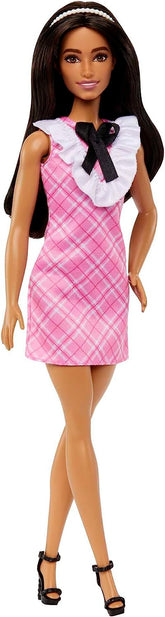 Barbie Fashionistas Doll With Black Hair And A Plaid Dress #209 for Kids Ages 3+ (HJT06)