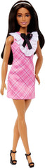 Barbie Fashionistas Doll With Black Hair And A Plaid Dress #209 for Kids Ages 3+ (HJT06)