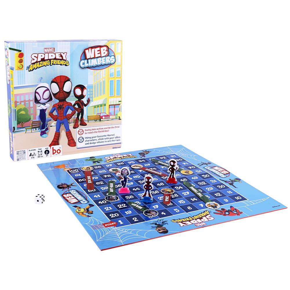 BO Games Marvel Spidey and His Amazing Friends Activity board games Ages 3 and Up