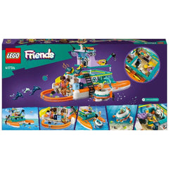 LEGO Friends Sea Rescue Boat Building Kit For Ages 7+