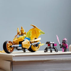 LEGO Ninjago Jay’s Golden Dragon Motorbike Building Kit for Ages 7+