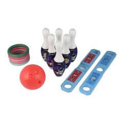 Simarr Kats 2 in 1 Jumbo Ring Toss & Bowling Set for Kids-Bowling Set for Kids Ages 3 Years and up