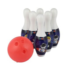 Simarr Kats 2 in 1 Jumbo Ring Toss & Bowling Set for Kids-Bowling Set for Kids Ages 3 Years and up