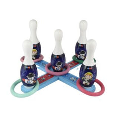 Simarr Kats 2 in 1 Jumbo Ring Toss & Bowling Set for Kids-Bowling Set for Kids Ages 3 Years and up