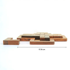 Mittimate Wooden Cross Pentomino Puzzle – Brain-Boosting Jigsaw Game for Kids (6-10 Years) | Fun & Educational Birthday Gift