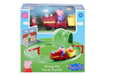 Peppa Pig Grandpa's Train and Track Playset with Sound Effects, Includes 2 Figures, Peppa Pig Preschool Toys for Girls and Boys 3 Years and Up