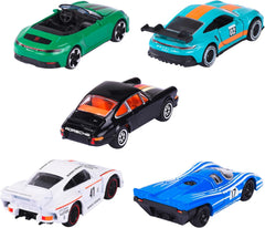 Majorette Porsche Motorsport 5 Car Giftpack Die-cast Vehicle For Kids & Collectors Ages 3 and Up
