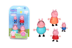 PEPPA PIG Toys Peppa's Family, 4 Family Figures, Preschool Toys for 3 Year Old Girls and Boys and Up
