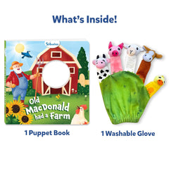 Skillmatics Puppet Book - Old Macdonald Had a Farm Interactive Finger Puppets for Toddlers