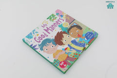 Booktopus Slide and Learn Board Book - My Good Manners Emotional Learning Book - Interactive Books for Kids 4+