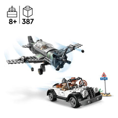 LEGO Indiana Jones Fighter Plane Chase Building Kit for Ages 8+
