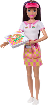 Barbie Skipper Pizzeria Waitress Doll with Accessories Pizza & Takeout Box for Kid Ages 3+
