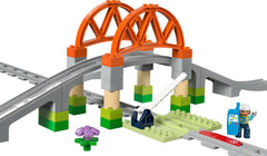 LEGO Duplo Town Train Bridge and Tracks Expansion Set Building Kit For Ages 2+