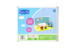 PEPPA PIG and George's Bathroom Themed Preschool Toy, Includes 2 poseable Figures, bathtime Accessories and Scene Cards, for Girls and Boys Ages 3 and Up