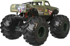 Hot Wheels 1:24 Scale Oversized Monster Truck V8 Bomber Die-Cast Toy Truck with Giant Wheels & Cool Designs
