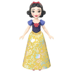 Disney Princess Snow White Posable Small Doll in Shiny Outfit with Removable Skirt, Inspired by Movie for Kids Ages 3+