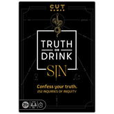 Hasbro Gaming Truth or Drink: Sin Edition Adult Party Game by Cut | 250+ Questions Inspired by 7 Deadly Sins For Ages 21+