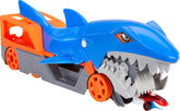 Hot Wheels Shark Chomp Transporter Playset with One 1:64 Scale Car for Kids Ages 4 Years & Up