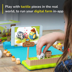 PlayShifu Plugo Farm - Interactive Educational Toy with Farm Animals & Barn for Kids Ages 4 Years & Up (App Based, Device Not Included)